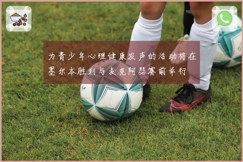 为青少年心理健康发声的活动将在墨尔本胜利与麦克阿瑟赛前举行