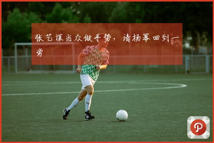 张艺谋当众做手势，请杨幂回到一旁